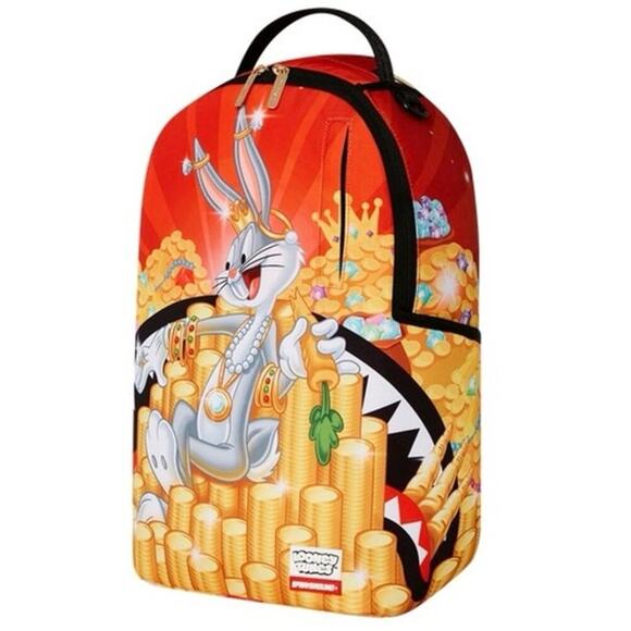 Sprayground Looney Tunes Bugs Billionaire DLXR Backpack Limited Edition NEW/NWT - Picture 4 of 16